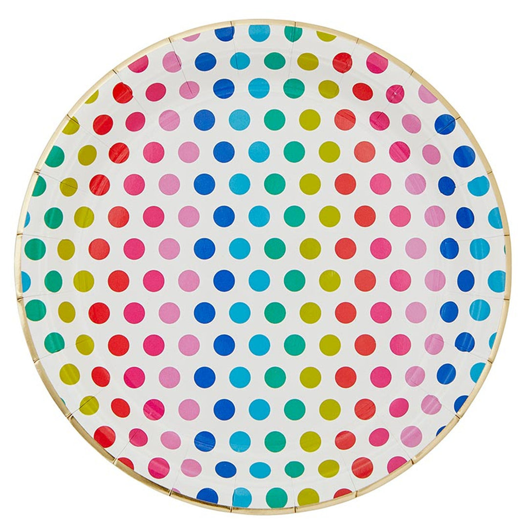 Bright Dots Paper Plates
