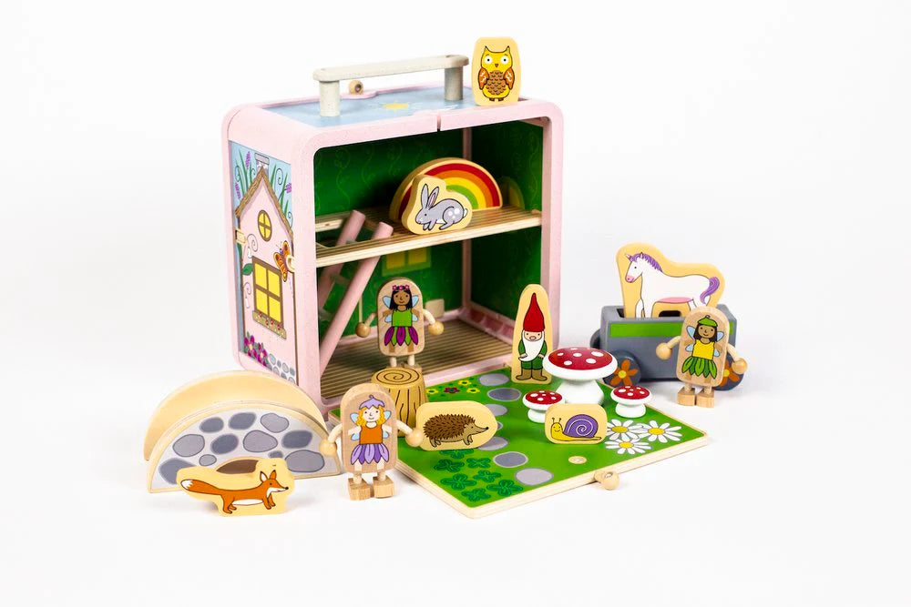 Jack Rabbit Creations - Fairy House Suitcase Toy Set