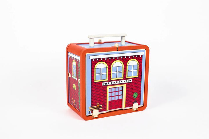 Jack Rabbit Creations - Firehouse Suitcase Toy Set