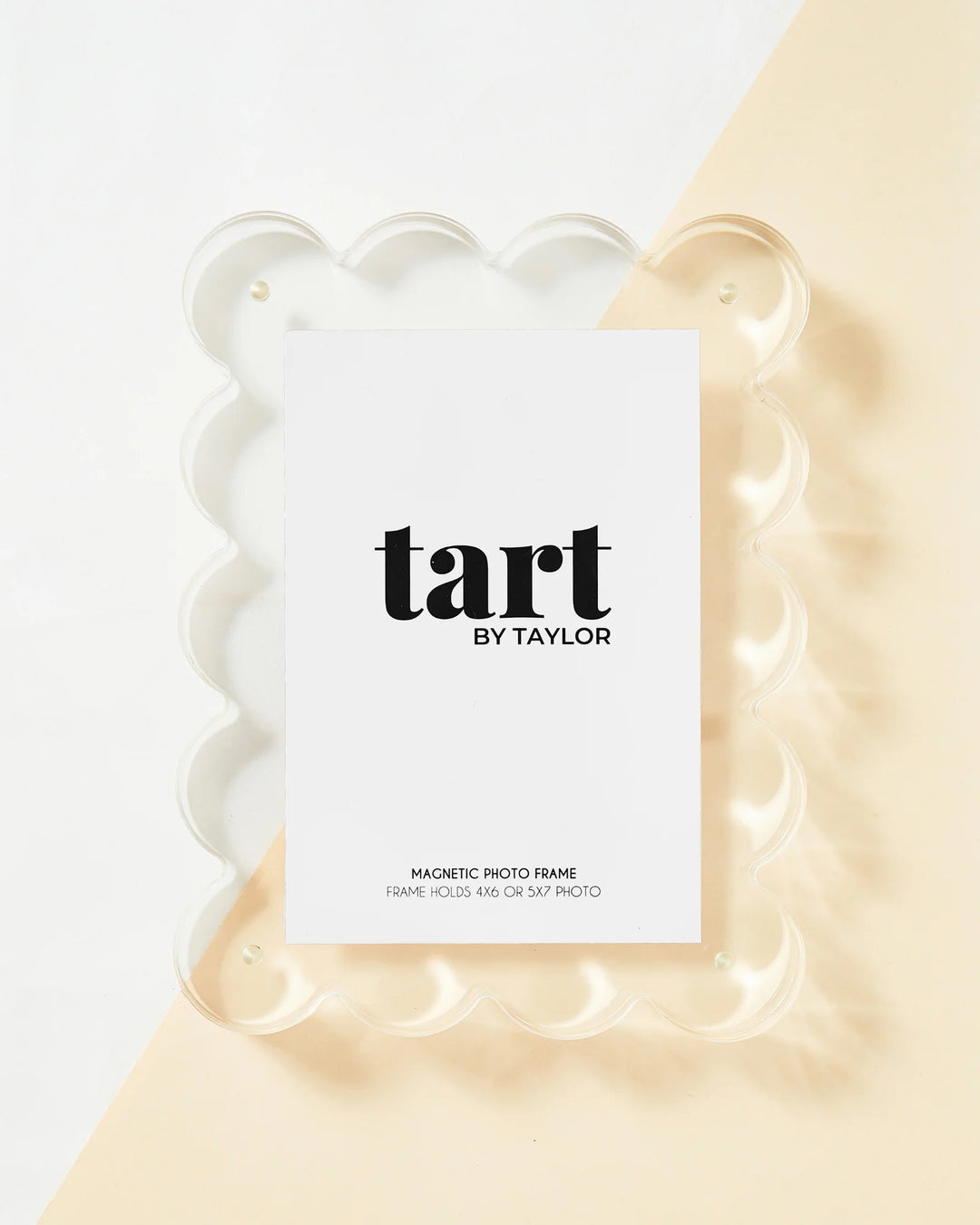 Tart by Taylor - Scalloped Acrylic Photo Frame - Clear