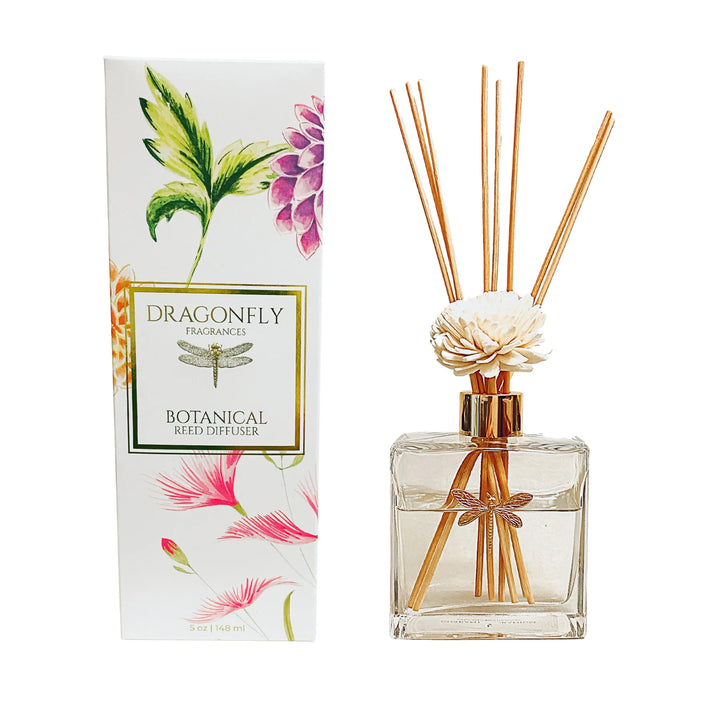 Dragonfly Fragrances - Wood Flower and Reeds Diffuser - White Fig + Moss