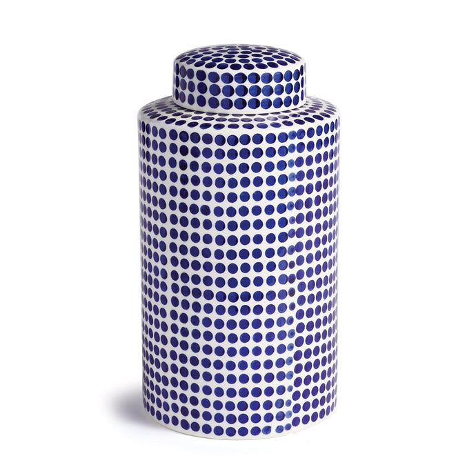 Dover Dot Blue & White Lidded Jar
