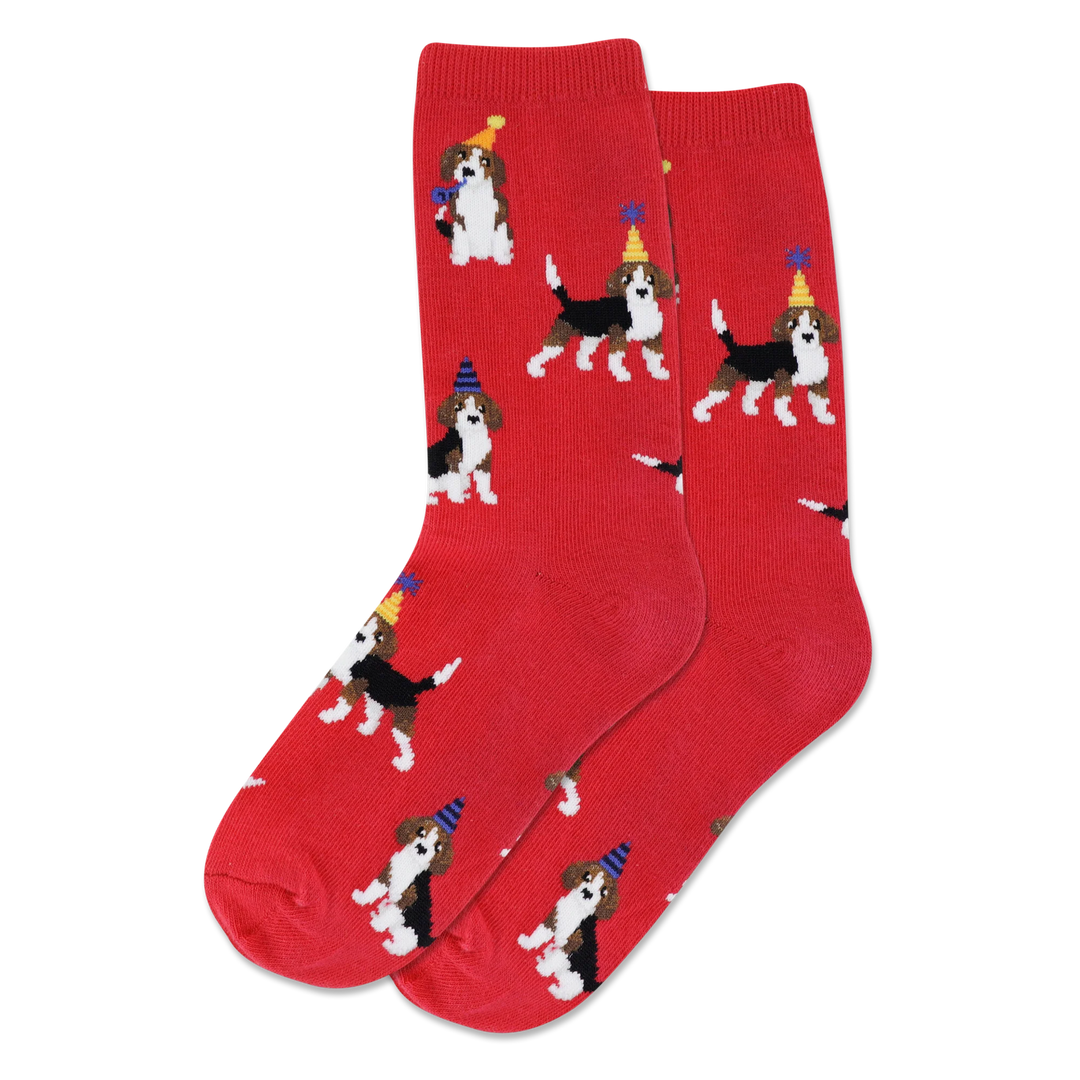 Hot Sox - Kid's Socks - Party Beagle