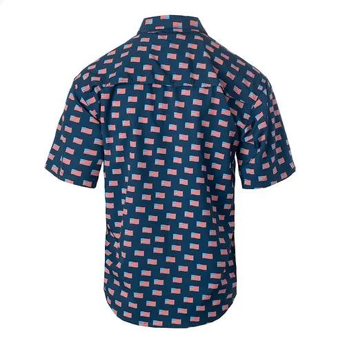 Fieldstone Outdoor Provisions Co. - Men's American Flag Button-Up