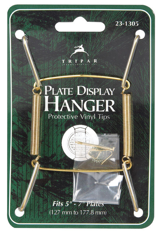 Tripar 5 to 7 in. Brass Plate Hanger