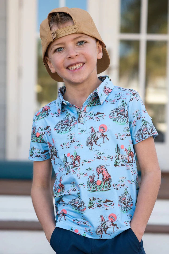 Burlebo - Cowboy Up Kid's Polo Shirt