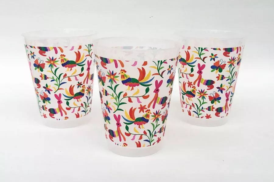 Otomi Print Plastic Cup Sleeve