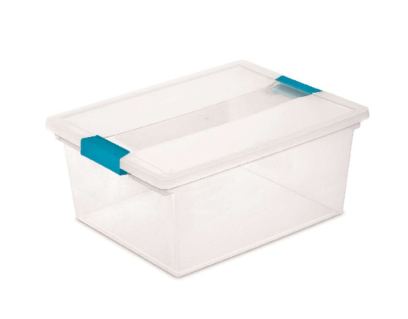 Sterilite Corporation 24-Pack Medium 3.75-Gallons (15-Quart) White  Weatherproof Tote with Latching Lid in the Plastic Storage Containers  department at