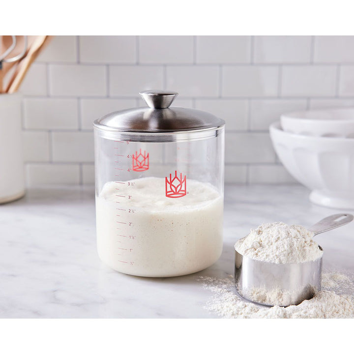King Arthur Baking Glass Sourdough Crock