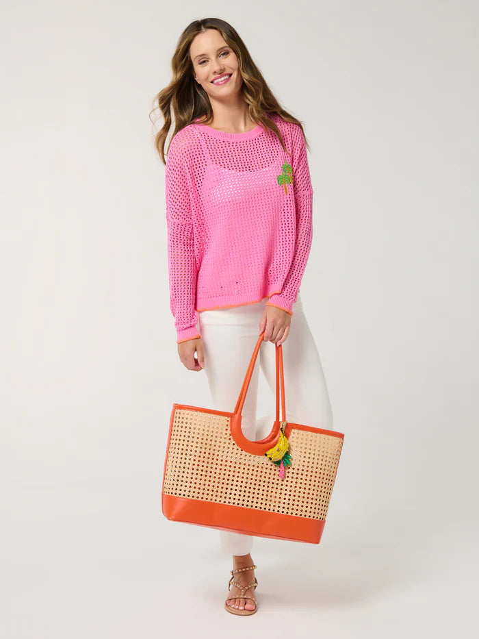 Shiraleah Orange Lyra Tote