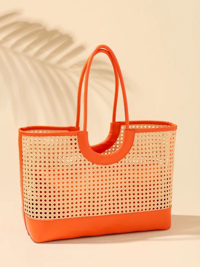 Shiraleah Orange Lyra Tote