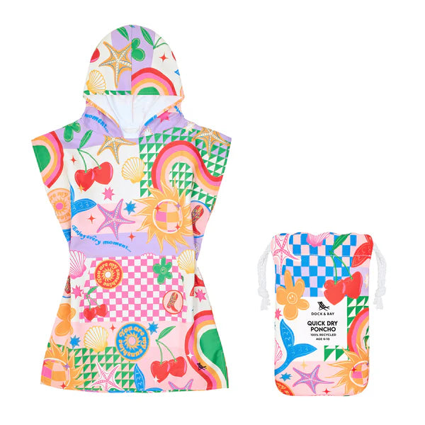Dock & Bay Kid's Good Vibes Poncho