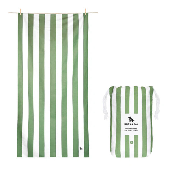 Dock & Bay Cayman Olive Quick Dry Towel