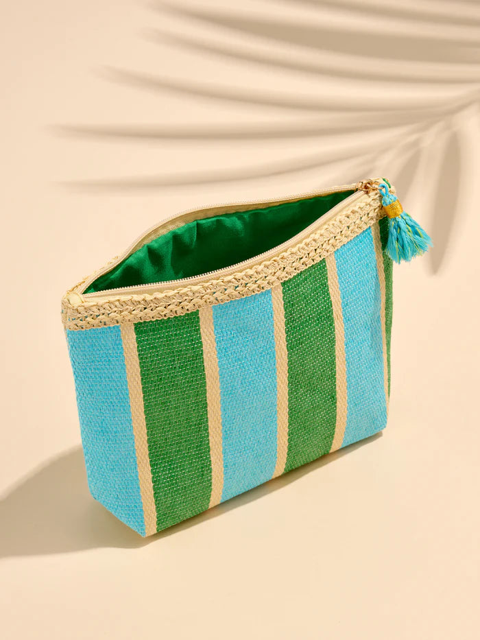 Shiraleah Turquoise Capri Zip Pouch