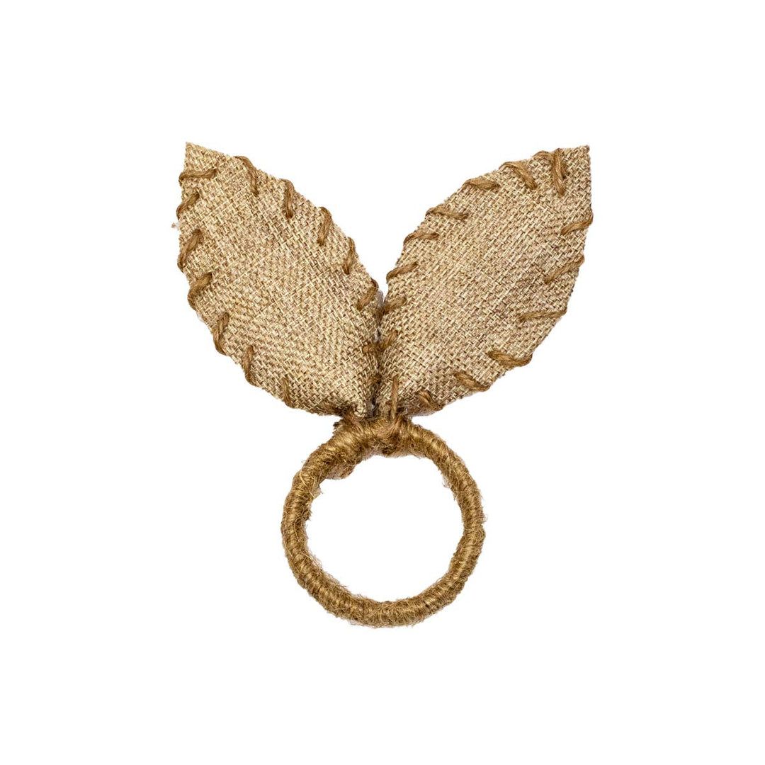 The Royal Standard Burlap Bunny Ears Napkin Ring
