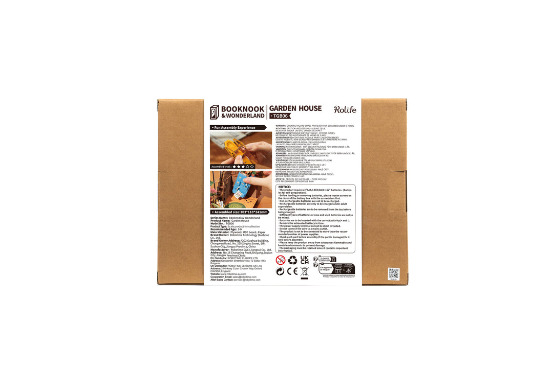 Robotime DIY Book Nook Garden House