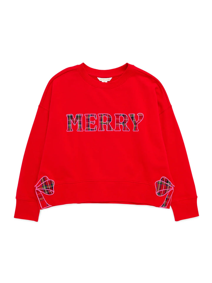 Shiraleah Plaid "Merry" Relaxed Sweatshirt
