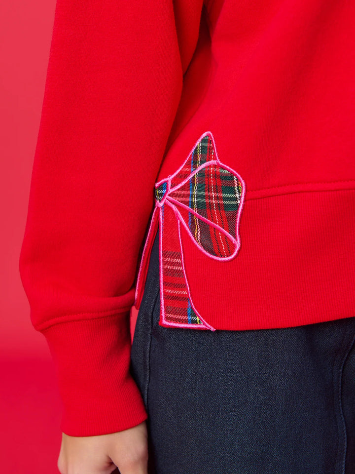 Shiraleah Plaid "Merry" Relaxed Sweatshirt