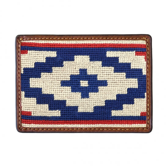 Smathers and Branson - Needlepoint Card Wallet - Gaucho Rojo