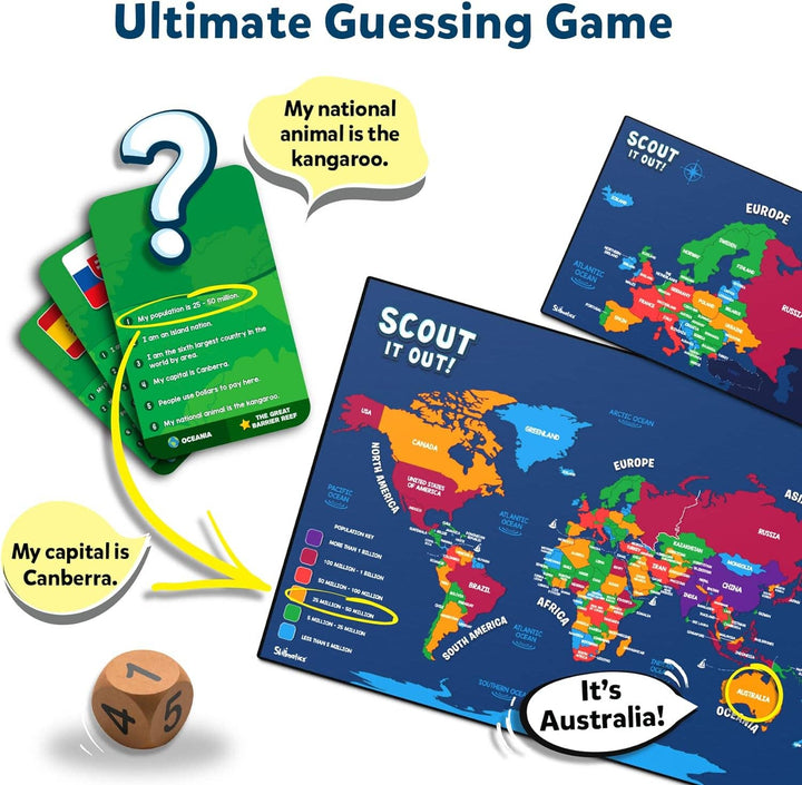 Skillmatics Scout It Out! Geography Trivia Game