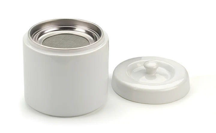 White Ceramic Grease Keeper