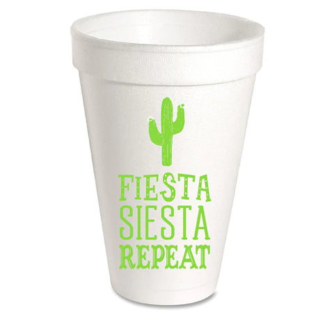 Rosanne Beck - Fiesta Siesta Repeat Styrofoam Cups