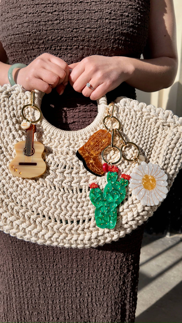 Solar Eclipse Guitar Bag Charm + Keychain