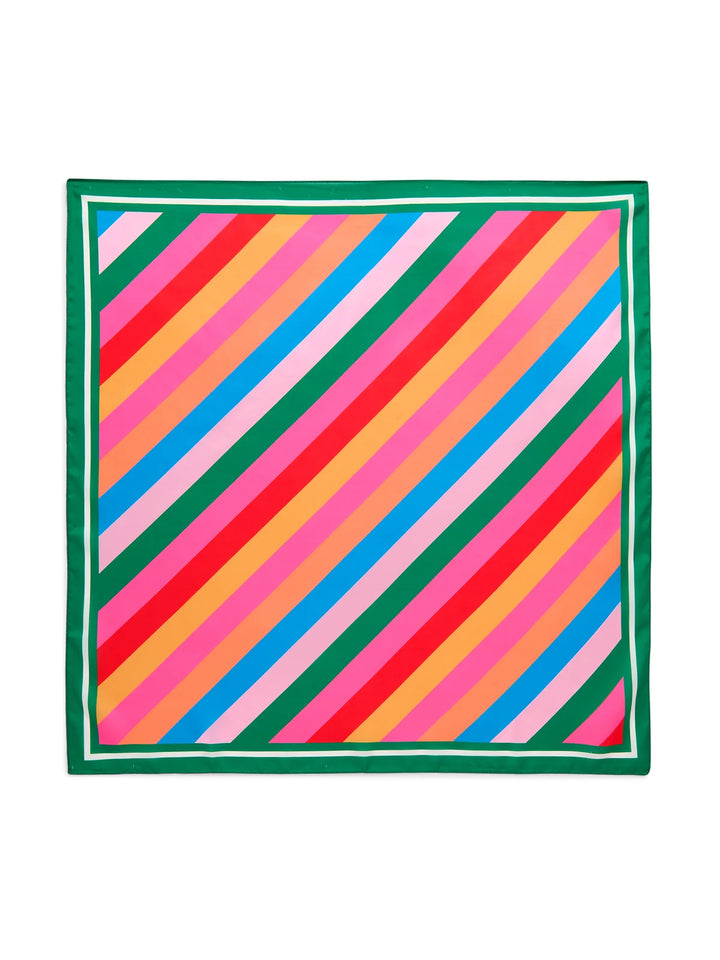 Shiraleah Festive Stripe Square Scarf