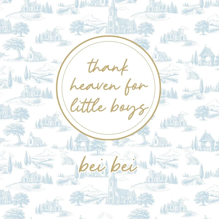 Bei Bei Thank Heaven for Little Boys Faux Fur Blanket