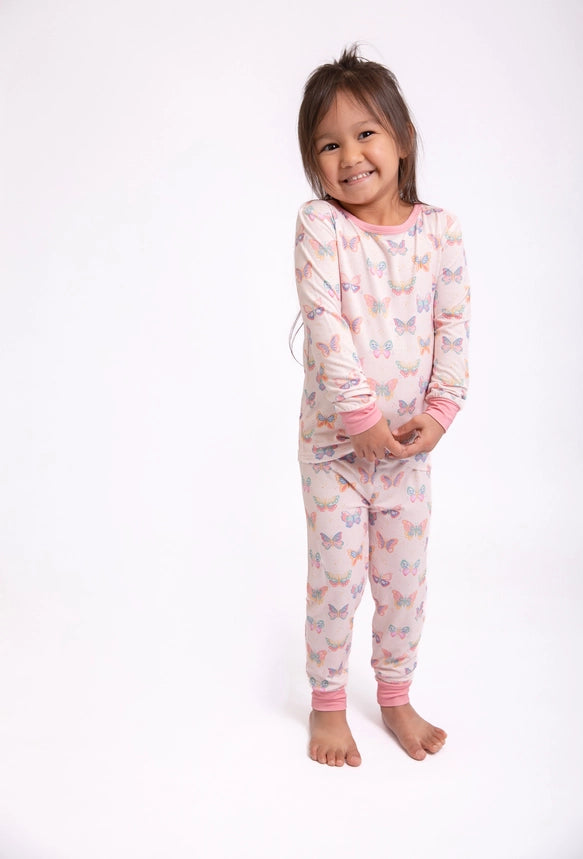 Goosies Kid's Butterfly Bliss Toddler Pajamas