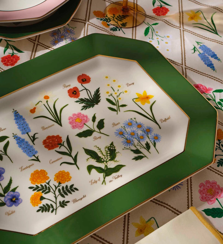 Rifle Paper Co. Garden Study Large Porcelain Serving Platter