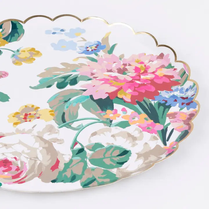 Meri Meri Rococo Floral Paper Dinner Plates