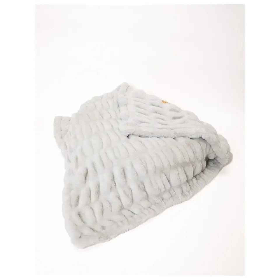 Bei Bei Faux Fur Blanket "Love You To the Moon" Toile Moonlight