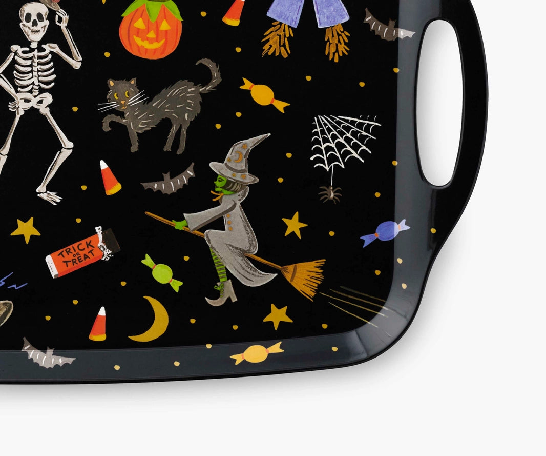 Rifle Paper Co. Halloween Parade Melamine Serving Platter with Handles