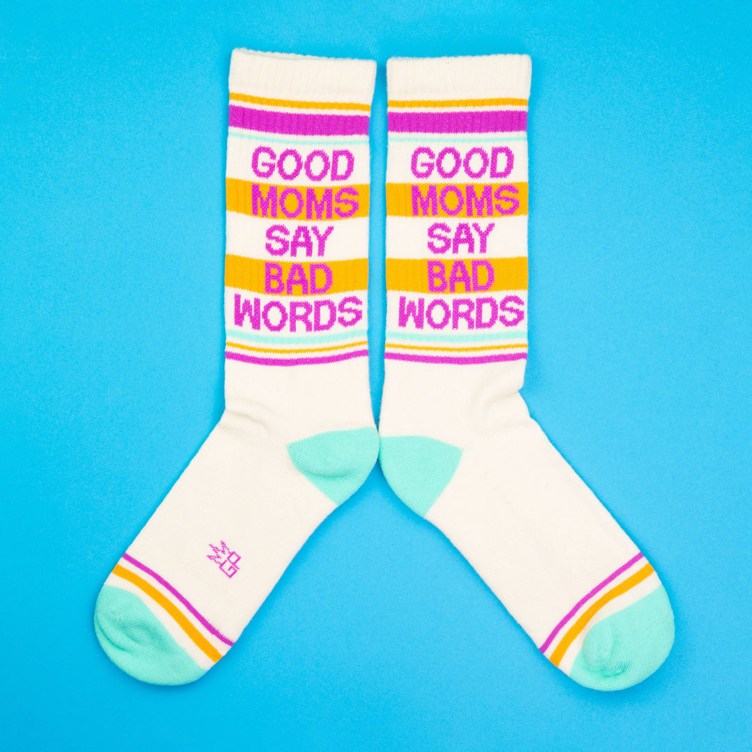 Gumball Poodle Good Moms Say Bad Words Crew Socks