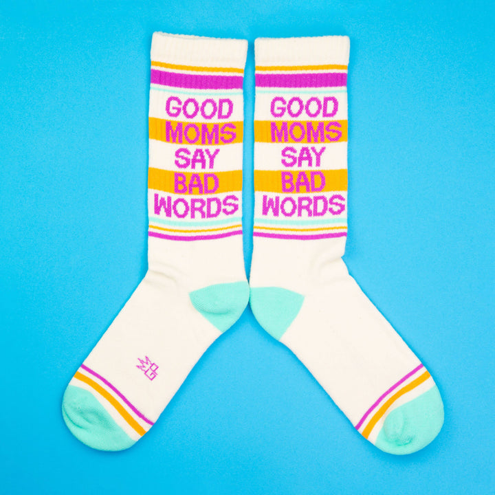 Gumball Poodle Good Moms Say Bad Words Crew Socks