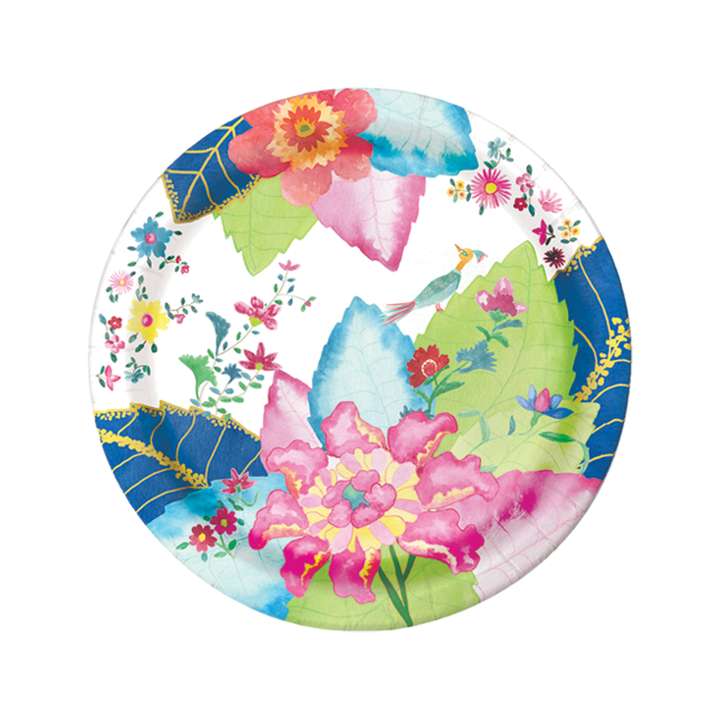 Lucy Grymes Tobacco Leaf Heavy Duty Paper Plate