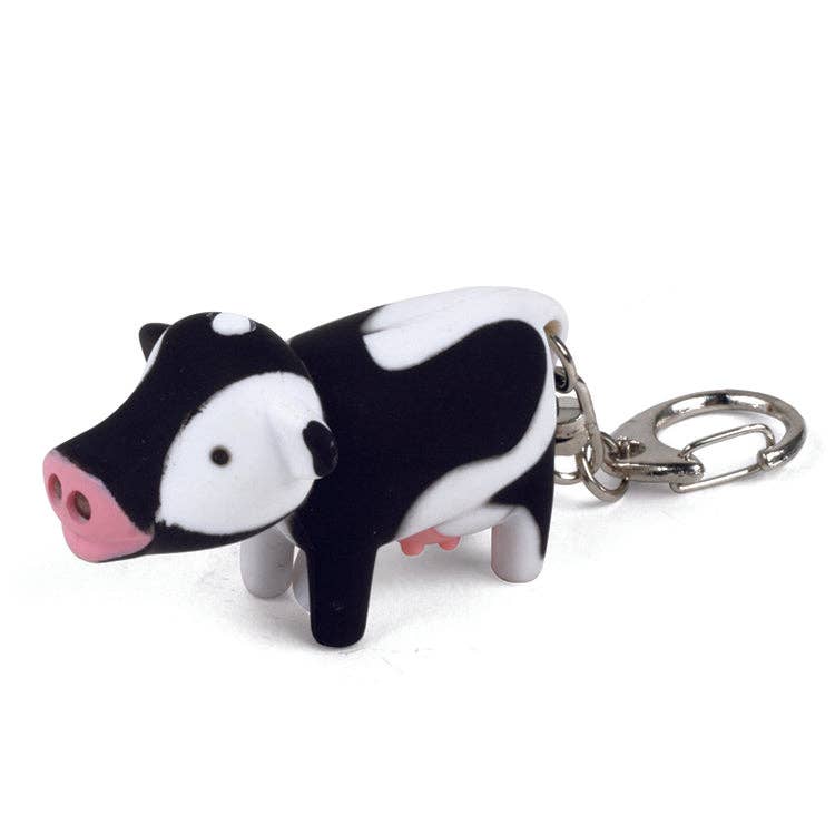 Kikkerland Cow Led Keychain