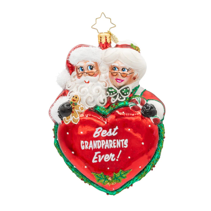 Christopher Radko Best Grandparents Ornament