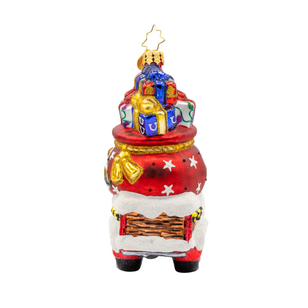 Christopher Radko Lone Star Santa Cruiser Ornament