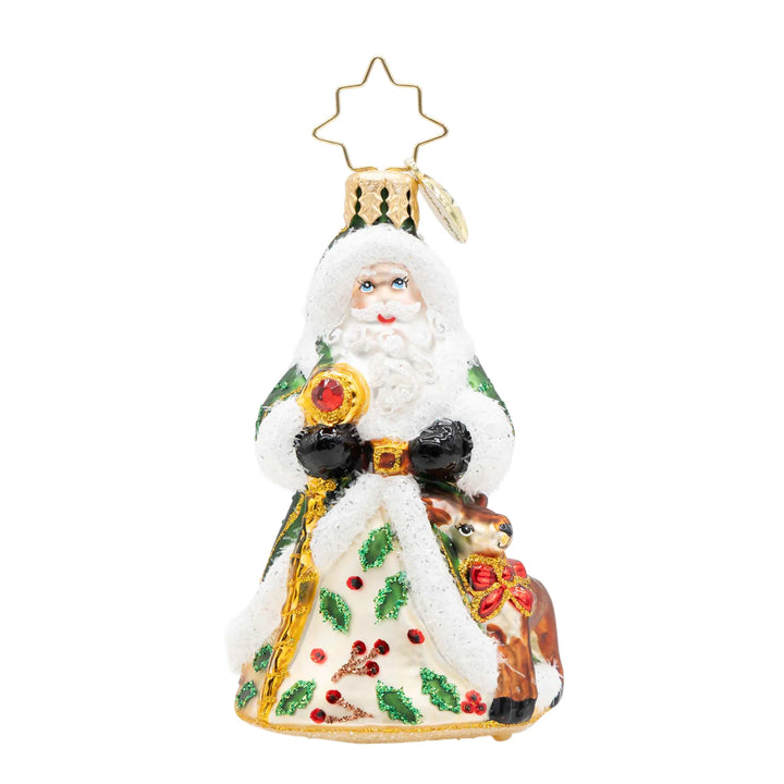 Christopher Radko Deerly Beloved Santa Gem Ornament