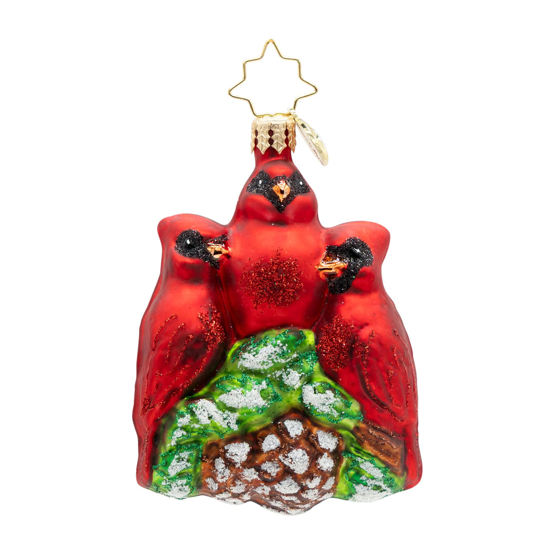 Christopher Radko Cardinal Garden Greetings Gem Ornament