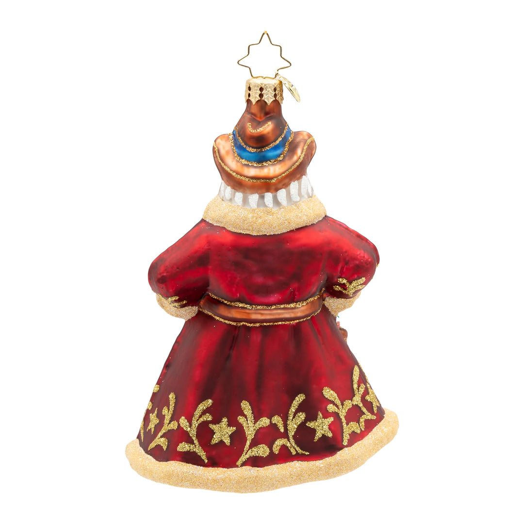 Christopher Radko Jingle Spurs Santa Ornament