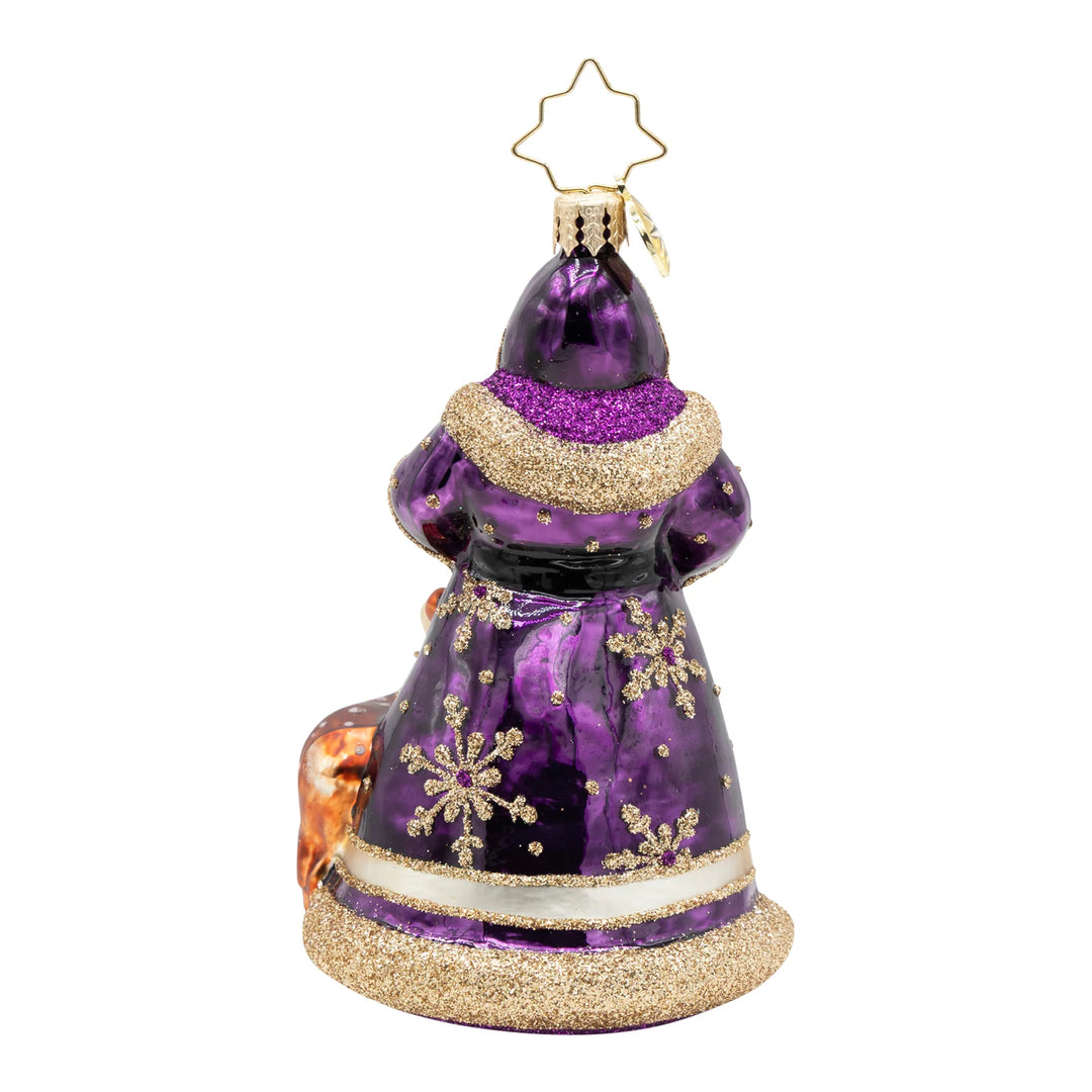 Christopher Radko Woodland Wonder Santa Ornament