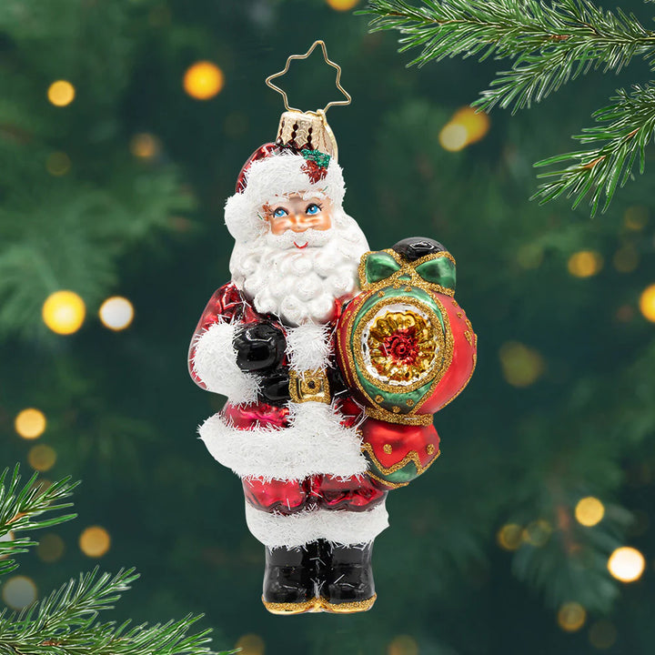 Christopher Radko The Merry Bauble Santa Ornament