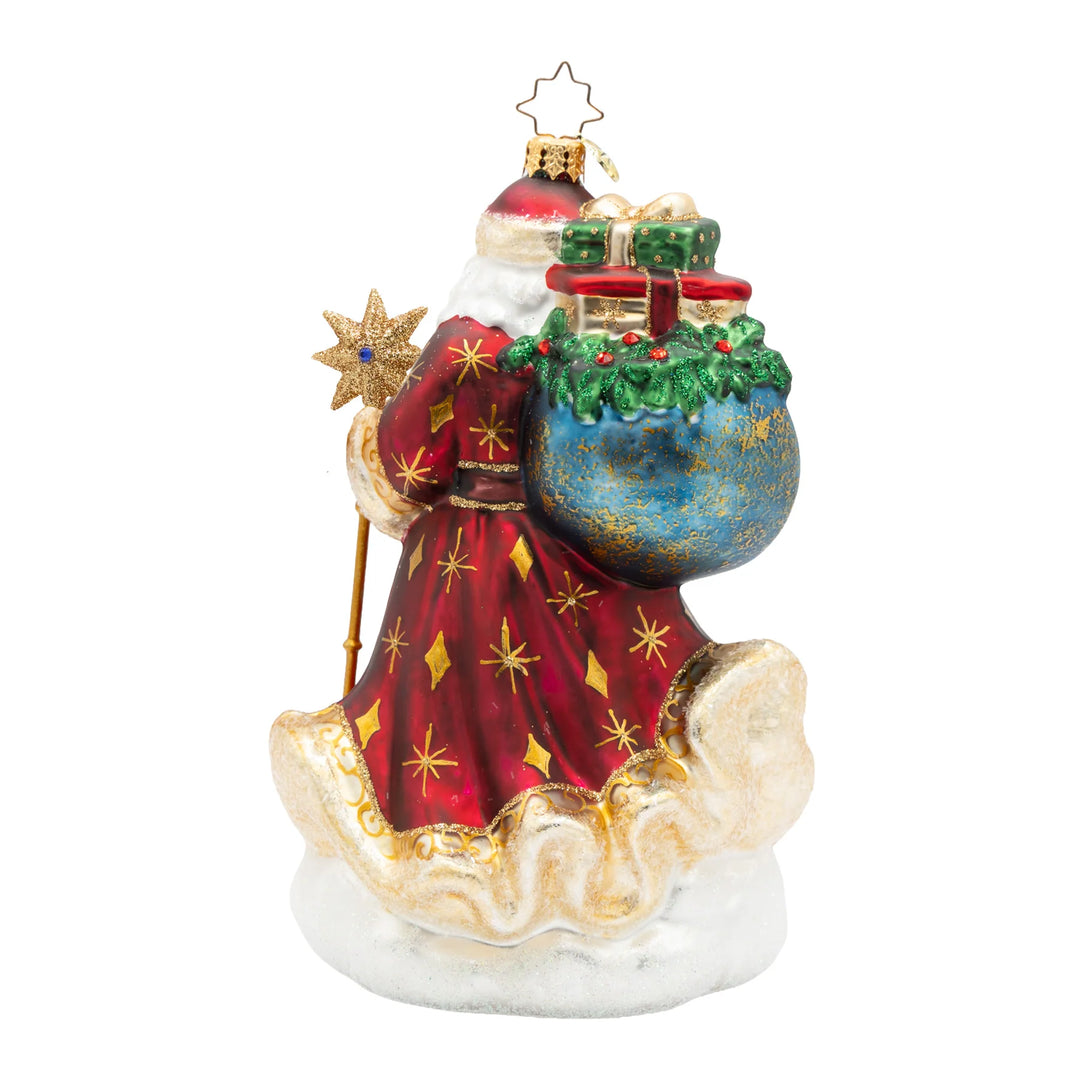 Christopher Radko Starlight Keepsake Santa Ornament
