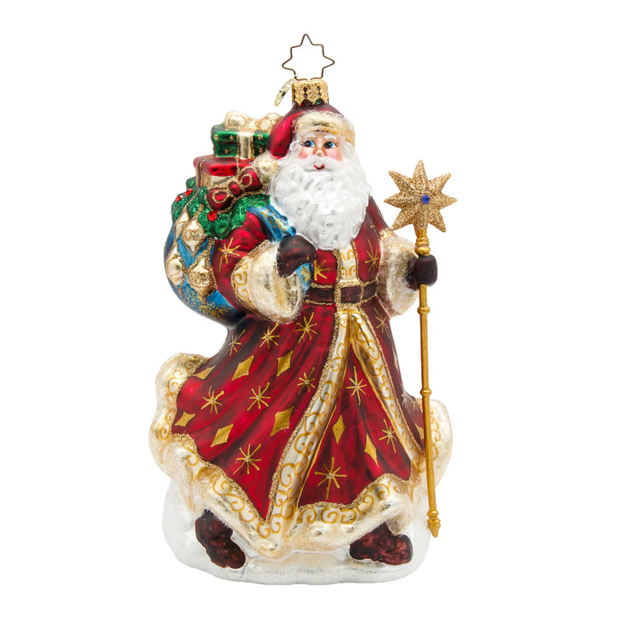 Christopher Radko Starlight Keepsake Santa Ornament