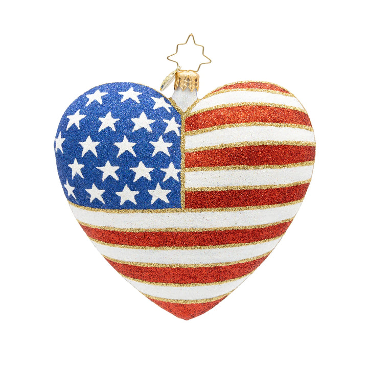 Christopher Radko Heart of Independence 250 Years Ornament