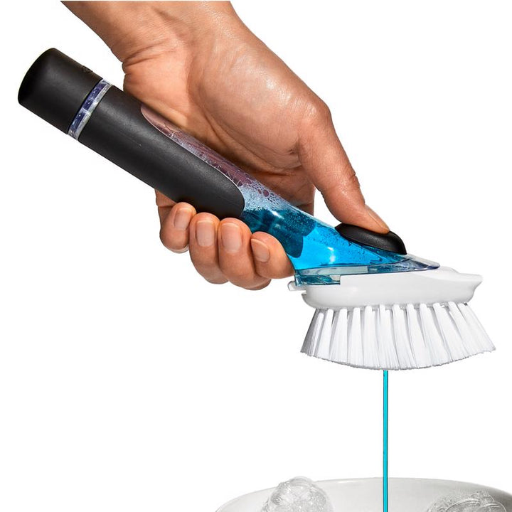 OXO Good Grips Medium Bristle Soap Dispenser Dish Brush