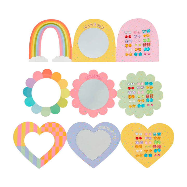 Girls' Glitzy Gems Stick-On Earrings